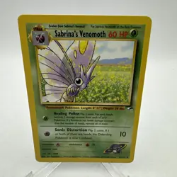 Pokemon TCG Sabrina's Venomoth 34/132 - Gym Challenge - Unlimited - Rare NMT - Image 1
