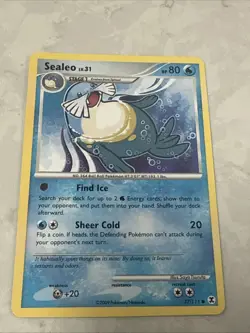 Pokemon TCG Sealeo Rising Rivals 77/111 Regular Common NM - Image 1