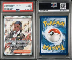 Salvatore 202/162 - PSA 10 - Temporal Forces - Holo Ultra Rare - Pokemon TCG - Image 3