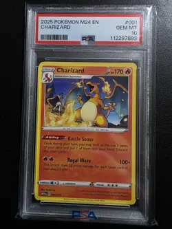 Pokemon McDonald's 2024 M24EN Charizard #001/015 PSA 10 GEM MT - Image 1