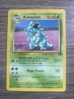 VTG Pokemon TCG Nidoqueen 23/64 Jungle Non-Holo Rare Unlimited 1999 WOTC - Image 1