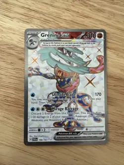 Pokemon Greninja EX 198/167 Ultra Rare Twilight Masquerade - MINT Condition - Image 1