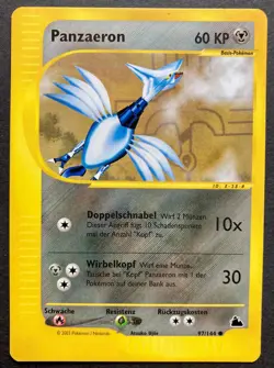 💥 Pokemon Skyridge * Panzaeron * 97/144 💥 Deutsch ~ Excellent! - Image 1