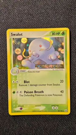 Pokemon EX Emerald Stamped Swalot 40/106 Reverse Holo 2005 Near Mint - Image 2