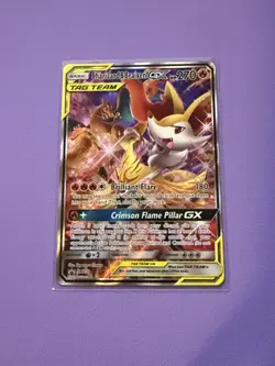 Charizard & Braixen GX SM230 Promo Pokemon Sun & Moon Tag Team - Image 1