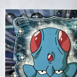 #72 TENTACOOL Pokemon Topps TV Animation Edition Card 1999 2000 Red Label - Image 2