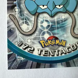 #72 TENTACOOL Pokemon Topps TV Animation Edition Card 1999 2000 Red Label - Image 4