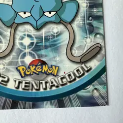 #72 TENTACOOL Pokemon Topps TV Animation Edition Card 1999 2000 Red Label - Image 5