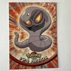 Arbok Pokemon Topps Trading Cards (Series 1) #24 NM Red Label - Image 1