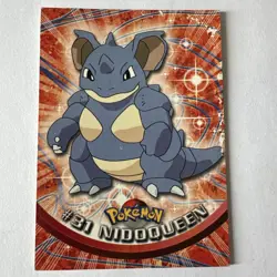 #31 Nidoqueen - Pokemon Topps Card - Black Logo - Image 1