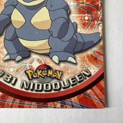 #31 Nidoqueen - Pokemon Topps Card - Black Logo - Image 4
