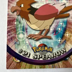 1999 Topps Series 1 Pokemon Card Spearow #21 Blue Label - Image 4