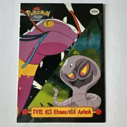 Pokemon Card Ekans And Arbok #23 Topps Tv Series 1 - Image 1