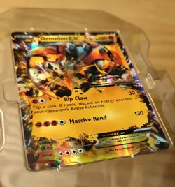 Pokemon TCG XY Primal Clash Groudon EX Holo Card 85/160 - Image 3