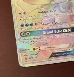 Primarina GX 149/145 Sun & Moon Guardians Rising Secret Rare Pokemon TCG Card - Image 4