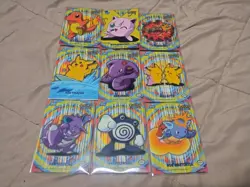 Topps Pokemon TV Animation Series 2. 9 Card Puzzle Set VHTF Rare NM/LP - Image 2