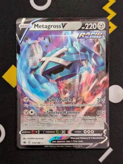 Metagross V - 112/198 - Pokemon Chilling Reign Sword & Shield Ultra Rare Card NM - Image 1
