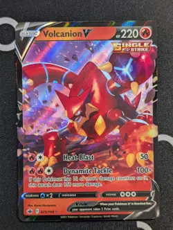 Volcanion V - 025/198 - Pokemon Chilling Reign Sword & Shield Ultra Rare Card NM - Image 1