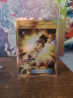 Pokemon Electropower Lost Thunder Full Art Gold Holo Card 232/214 Secret Rare - Image 1