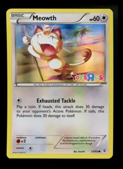 Meowth 53/83 Toys R Us Promo Generations 2016 Holo Pokemon Card TCG - Image 1