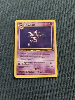 Pokemon TCG Haunter Fossil Set Unlimited Rare Non-Holo Card 21/62 - Image 1