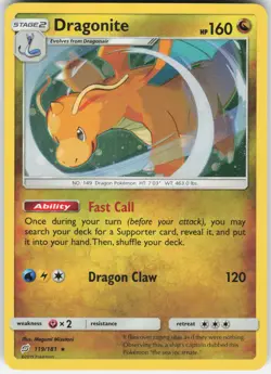 Dragonite - (Cosmos Holo) Promo Miscellaneous Cards & Products 119/181 LP-NM - Image 1