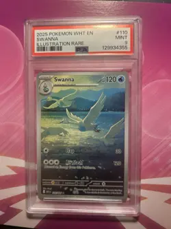 Pokemon Swanna IR White Flare 110/086 Card PSA 9! - Image 1