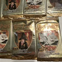 Harry Potter Trading Card Game Spa Booster Packs Lot of 13 New/Sealed WOTC 2001 - Image 3