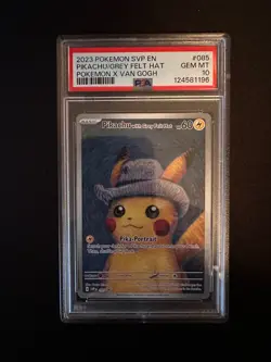 Pikachu with Grey Felt Hat 085 Sv: Scarlet & Violet Promo Cards PSA 10 - Image 1