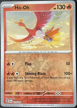 Ho-Oh 019/191 Sv08: Surging Sparks Reverse Holo - Pokemon Card - Image 1