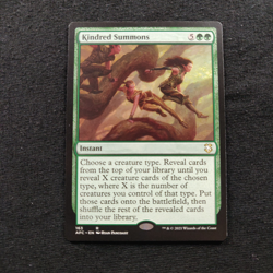 Kindred Summons Commander: Adventures in the Forgotten Realms MTG rare tcg card - Image 1