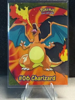 DA101161 2000 Pokemon Charizard #06 Topps PC3 TV Animation Clear Card Variant - Image 1
