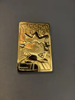 Pokemon Togepi Burger King 23k Gold Plated Trading Card 1999 Nintendo - Image 1
