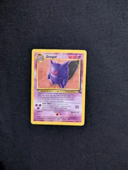 Pokemon TCG Gengar Fossil 20/62 Non-Holo Card Unlimited WOTC 1999 - Image 1