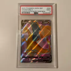 Charizard V (PSA 9) SWSH050 SWSH: Sword & Shield Promo Cards Holo - Image 1