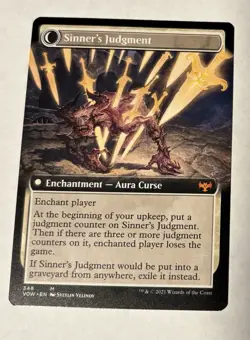 MTG Magic the Gathering Faithbound Judge Extended Art (348/596) Crimson Vow NM - Image 2