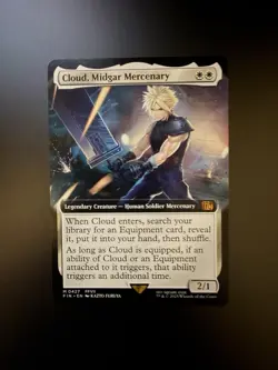 MTG Final Fantasy English Cloud, Midgar Mercenary Extended Art 0427 Non-Foil - Image 1