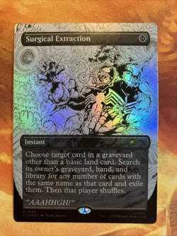 MTG Foil Borderless Surgical Extraction SLD: Spider-Man: Venom Unleashed (Inks) - Image 1