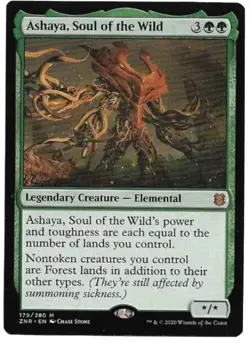 MTG ASHAYA, SOUL OF THE WILD - Zendikar Rising NM/M booster fresh - Image 1