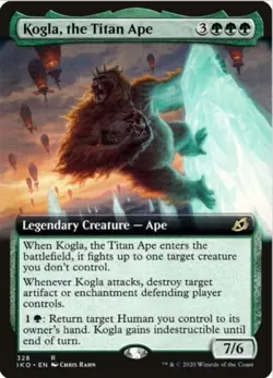 Kogla, the Titan Ape (Extended Art, #328, NM) Ikoria: Lair of Behemoths (IKO) - Image 1