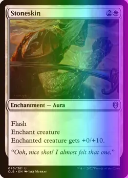 MTG Stoneskin (45/1080) Commander Legends Battle for Baldur's Gate LP FOIL - Image 1