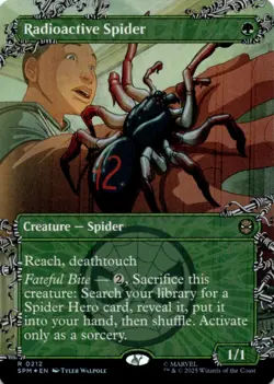 MTG Radioactive Spider (Borderless) Foil NM Marvel's Spider-Man Magic 212 - Image 1