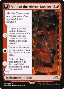Fable of the Mirror-Breaker, Kamigawa: Neon Dynasty, MTG LP Lightly Played - Image 1