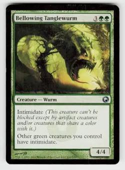 Scars of Mirrodin #111 Bellowing Tanglewurm - Image 1