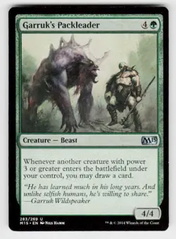 Magic 2015 (M15) #283 Garruk's Packleader - Image 1