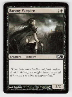 Magic 2011 (M11) #82 Barony Vampire Non-Foil - Image 1