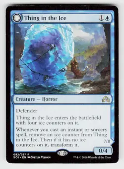 Shadows over Innistrad #92 Thing in the Ice - Image 1