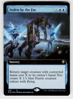 Throne of Eldraine #348 Stolen by the Fae (Extended Art) Foil - Image 1