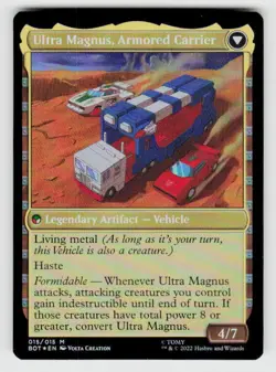 Universes Beyond: Transformers #15 Ultra Magnus, Tactician Foil - Image 2