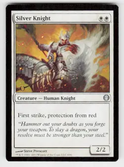 Duel Decks: Knights vs. Dragons #8 Silver Knight - Image 1